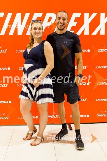  Nina Ogrin, plesalka;  Filip Kržišnik, F&B AcrobaticsHiter kot strel, premiera Cineplexx Ljubljana Rudnik