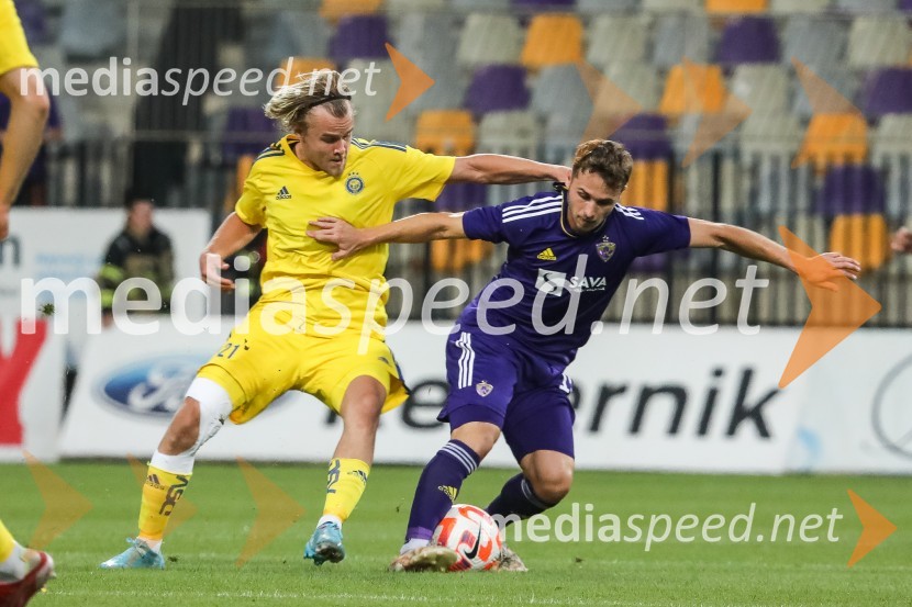  Santeri Väänänen, nogometaš, HJK Helsinki;  Jan Repas, nogometašNogometna tekma NK Maribor - HJK Helsinki