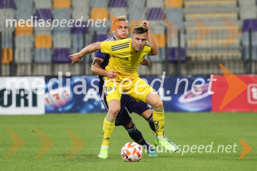 Aljaž Antolin, nogometaš;  Lucas Lingman, nogometaš, HJK HelsinkiNogometna tekma NK Maribor - HJK Helsinki