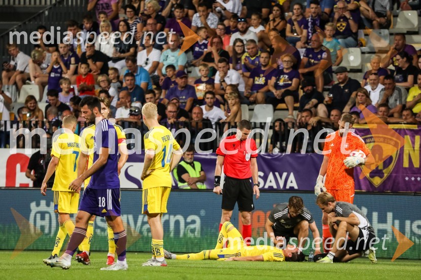 Nogometna tekma NK Maribor - HJK Helsinki