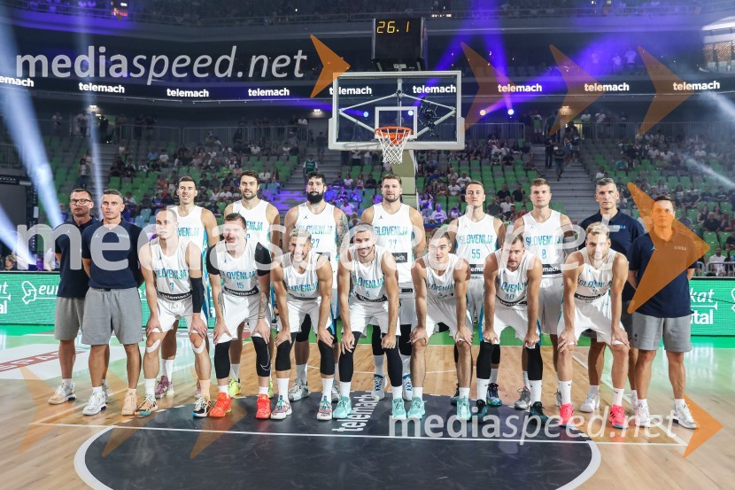 Pripravljalna košarkarska tekma Slovenija - Srbija