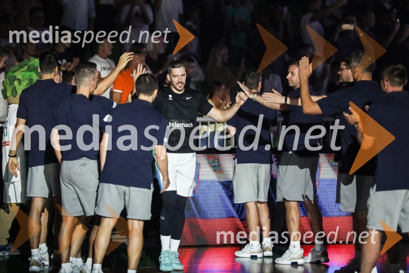 Pripravljalna košarkarska tekma Slovenija - Srbija