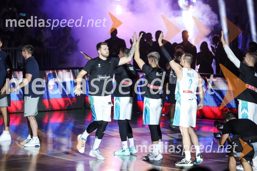 Pripravljalna košarkarska tekma Slovenija - Srbija