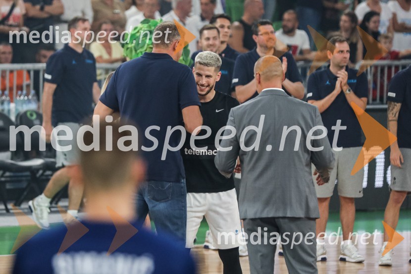 Pripravljalna košarkarska tekma Slovenija - Srbija