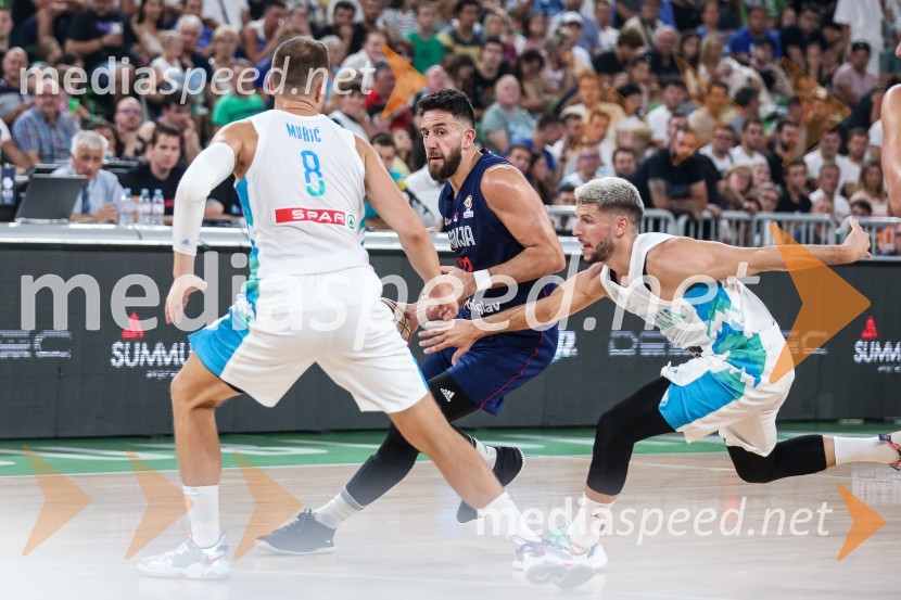 Pripravljalna košarkarska tekma Slovenija - Srbija