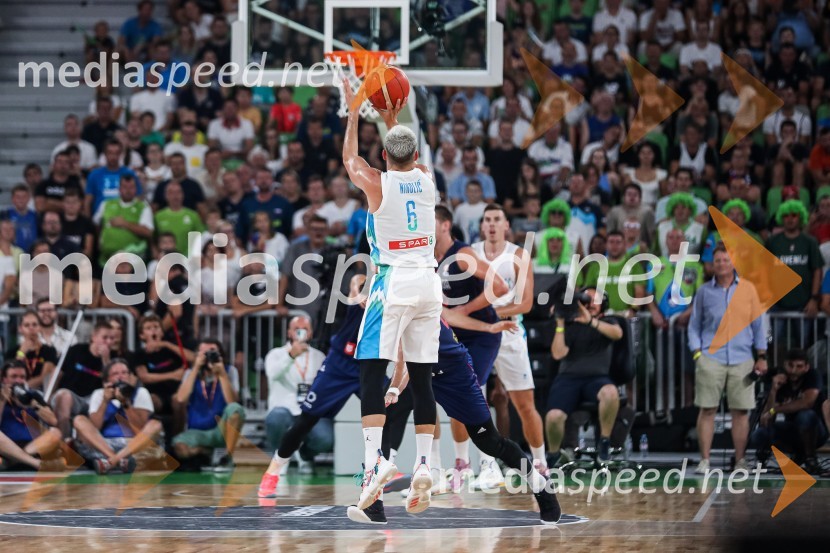 Pripravljalna košarkarska tekma Slovenija - Srbija