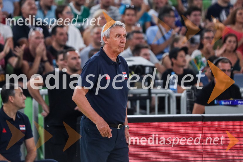  Svetislav  Pešić, selektor, Srbska košarkarska rerezentancaPripravljalna košarkarska tekma Slovenija - Srbija