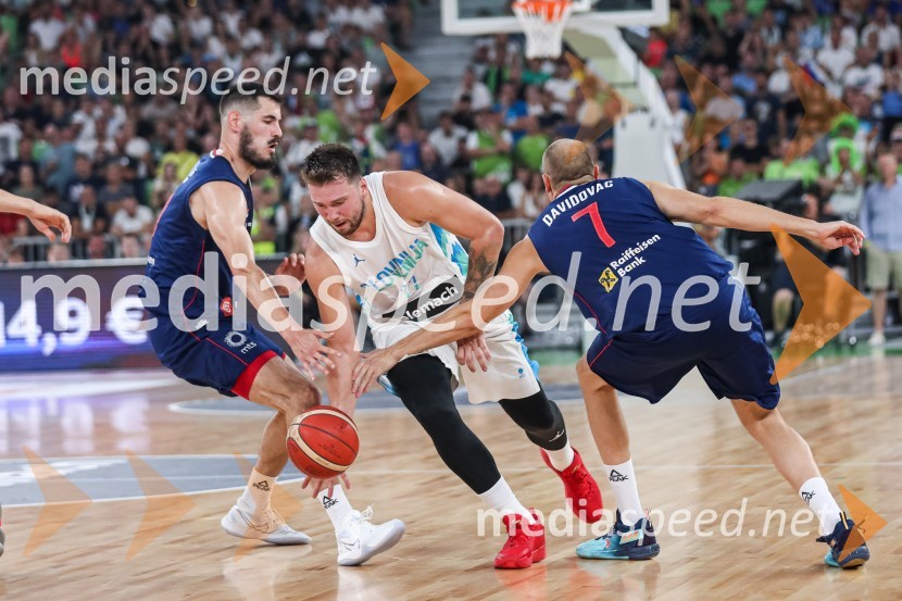 Pripravljalna košarkarska tekma Slovenija - Srbija