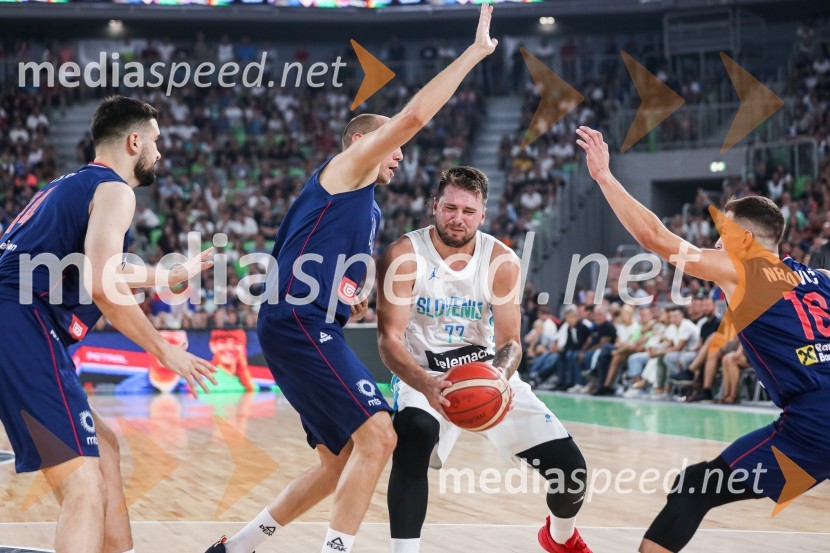 Pripravljalna košarkarska tekma Slovenija - Srbija