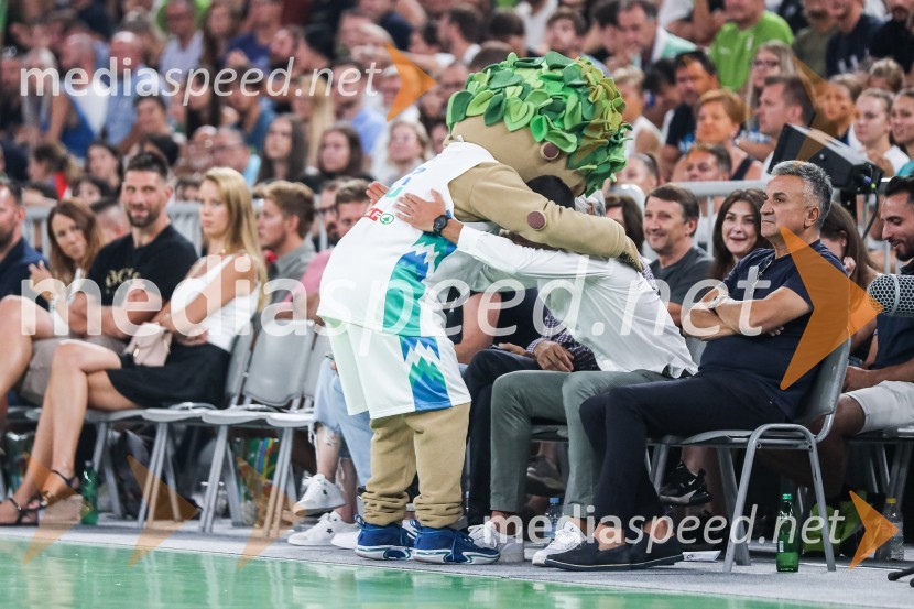 Pripravljalna košarkarska tekma Slovenija - Srbija