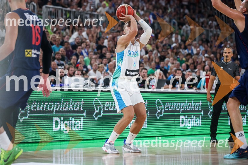 Pripravljalna košarkarska tekma Slovenija - Srbija