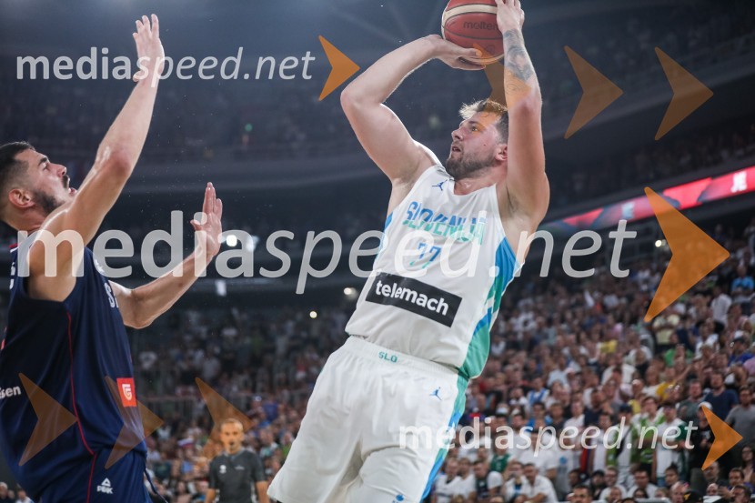  Luka  Dončić, košarkarPripravljalna košarkarska tekma Slovenija - Srbija