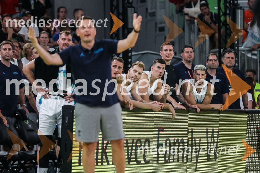  Aleksander Sekulić, selektorPripravljalna košarkarska tekma Slovenija - Srbija