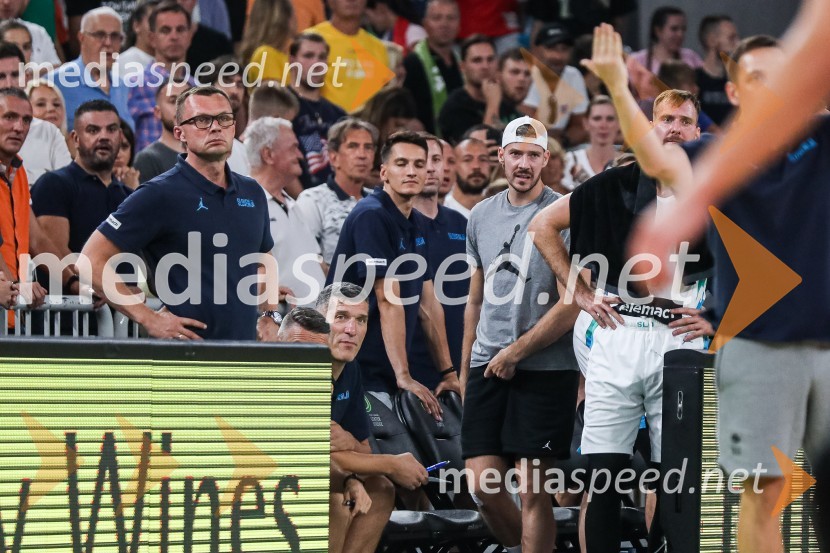 Pripravljalna košarkarska tekma Slovenija - Srbija