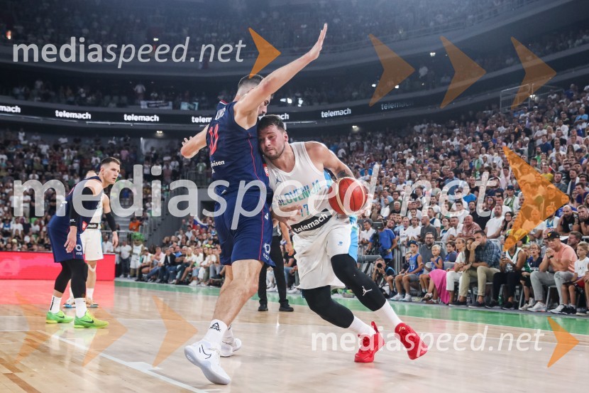 Pripravljalna košarkarska tekma Slovenija - Srbija