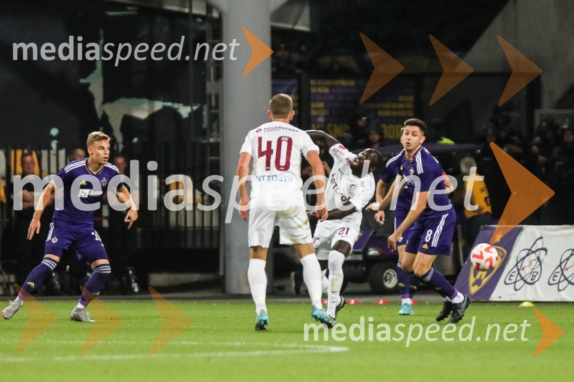  Aljaž Antolin, nogometaš, NK Maribor;  Lovro Cvek, nogometaš, CFR Cluj;  Bismark Adjei-Boateng, nogometaš, CFR Cluj;  Marko Božić, nogometaš NK MariborNogometna tekma NK Maribor : CFR Cluj