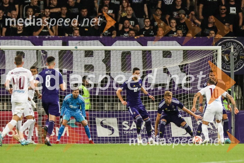 Nogometna tekma NK Maribor : CFR Cluj