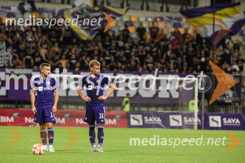  Ivan Brnić, nogometaš, NK Maribor;  Aljaž Antolin, nogometaš, NK MariborNogometna tekma NK Maribor : CFR Cluj