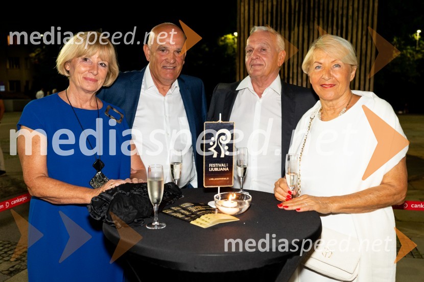  Jadranka  Dakić, predsednica Sveta Festival Ljubljana;  Miodrag Dakić;  ... ;  ... Pianistka HÉLÈNE GRIMAUD in Simfonični orkester iz Pittsburgha, Festival Ljubljana 2022