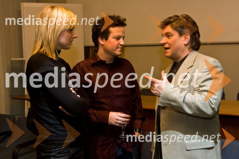 Katarina Habe in Rok Golob , glasbenika ter Branko Robinšak, operni pevec (nastopajoč v predstavi)Knez Igor, premiera opere