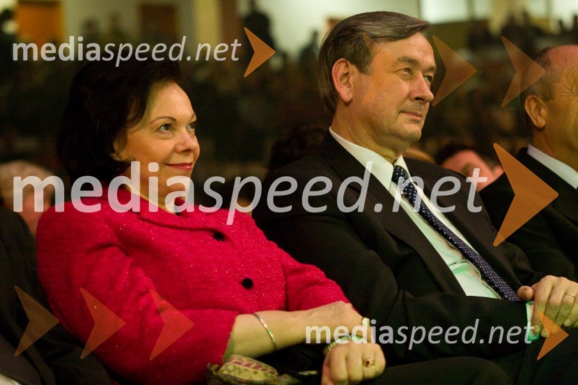 Dr. Danilo Türk, predsednik Republike Slovenije in soproga Barbara Miklič TürkSlovenec leta 2008