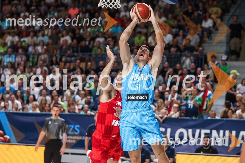  Vlatko Čančar, košarkarKošarkarska tekma Slovenija : Hrvaška