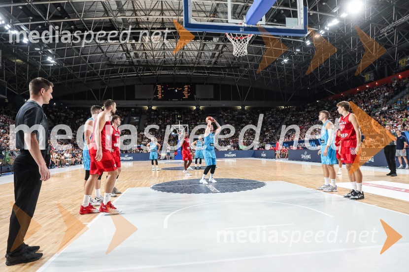 Košarkarska tekma Slovenija : Hrvaška