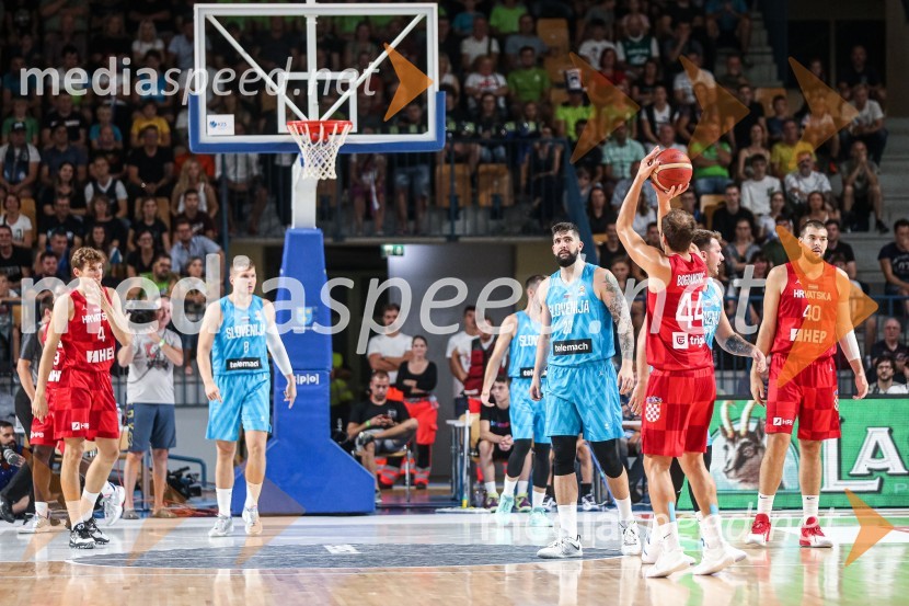 Košarkarska tekma Slovenija : Hrvaška