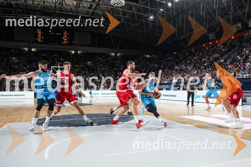 Košarkarska tekma Slovenija : Hrvaška