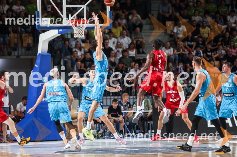 Košarkarska tekma Slovenija : Hrvaška