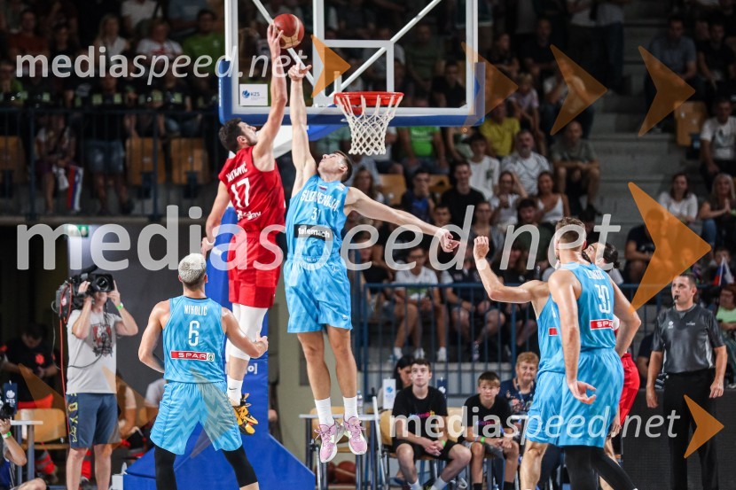 Košarkarska tekma Slovenija : Hrvaška