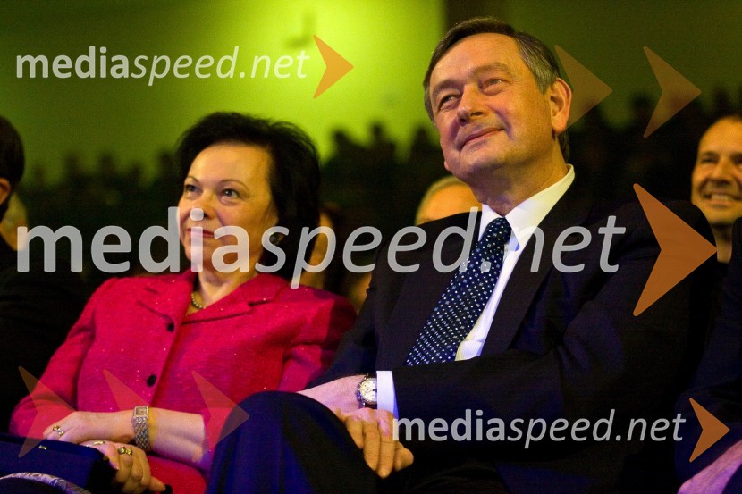 Dr. Danilo Türk, predsednik Republike Slovenije in soproga Barbara Miklič TürkSlovenec leta 2008