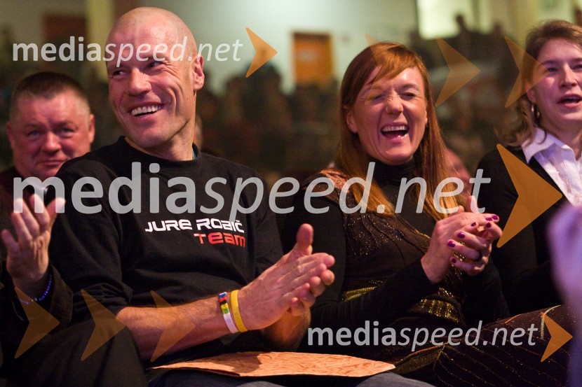 Jure Robič, ekstremni kolesar in Petra Majdič, smučarska tekačicaSlovenec leta 2008