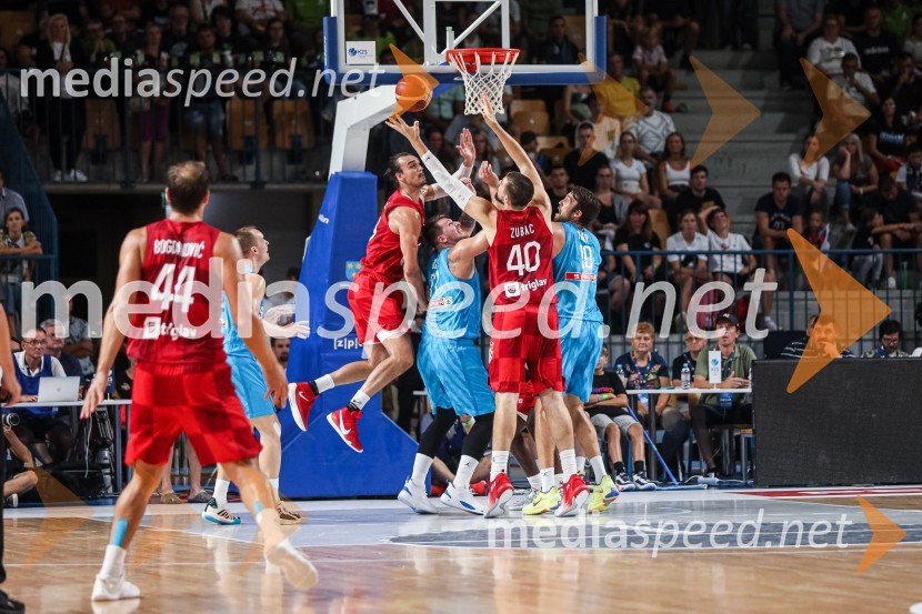 Košarkarska tekma Slovenija : Hrvaška