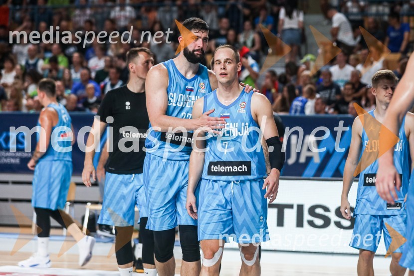 Žiga Dimec, košarkar;  Klemen Prepelič, košarkarKošarkarska tekma Slovenija : Hrvaška