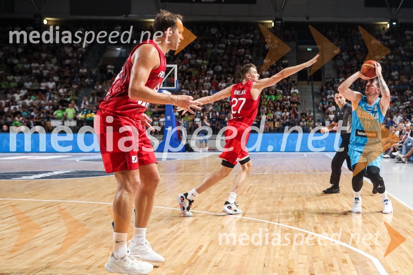 Košarkarska tekma Slovenija : Hrvaška