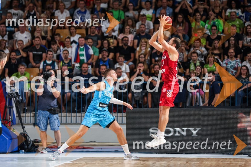 Košarkarska tekma Slovenija : Hrvaška