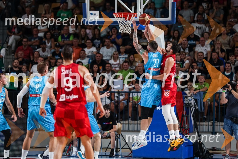 Košarkarska tekma Slovenija : Hrvaška