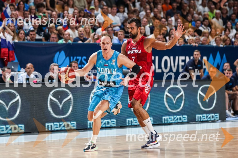  Klemen Prepelič, košarkar;  ... Košarkarska tekma Slovenija : Hrvaška