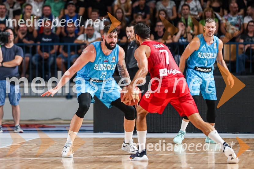  Žiga Dimec, košarkar;  ... ;  Goran Dragić, košarkarKošarkarska tekma Slovenija : Hrvaška