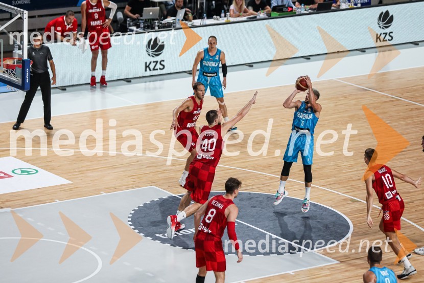 Košarkarska tekma Slovenija : Hrvaška