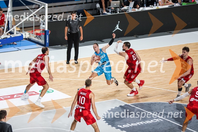 Košarkarska tekma Slovenija : Hrvaška