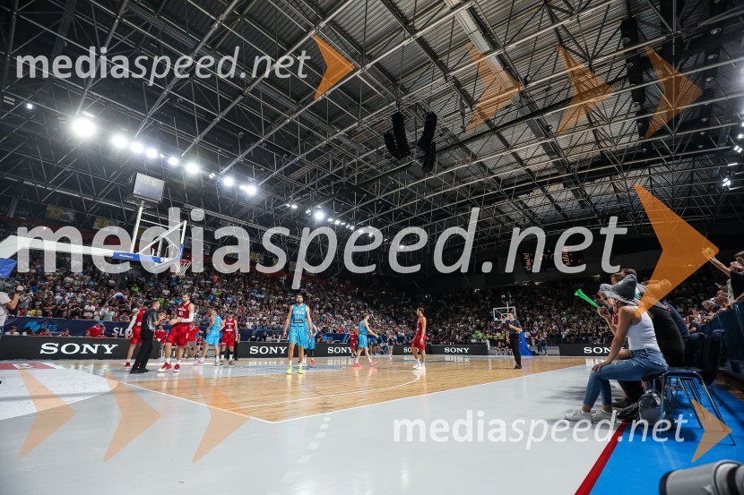 Košarkarska tekma Slovenija : Hrvaška