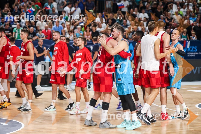 Košarkarska tekma Slovenija : Hrvaška