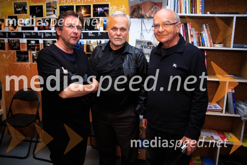  Roman Uranjek, IRWIN;  Niko Goršič, igralec, publicist, režiser;  Matej  RotovnikRoman Uranjek, poslovil se je akademski slikar iz skupine Irwin