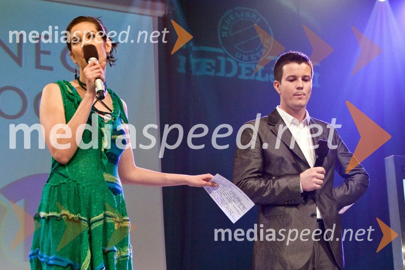 Ivjana Banič in Boštjan Romih, moderatorski par jutranjega programa Radia 1 in naj radijski voditeljski par leta 2008Slovenec leta 2008