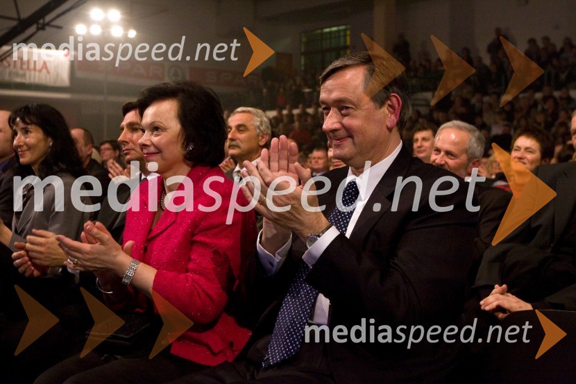 Dr. Danilo Türk, predsednik Republike Slovenije in njegova soproga Barbara Miklič TürkSlovenec leta 2008