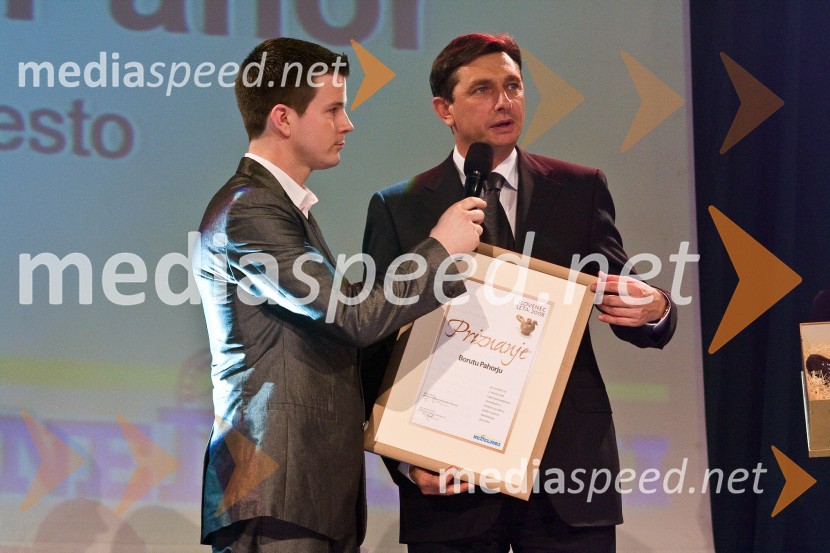 Boštjan Romih, moderator jutranjega programa Radia 1 in del Naj radijskega voditeljskega para leta 2008 in Borut Pahor, predsednik Vlade RS  in 2. v glasovanju za Slovenca leta 2008Slovenec leta 2008