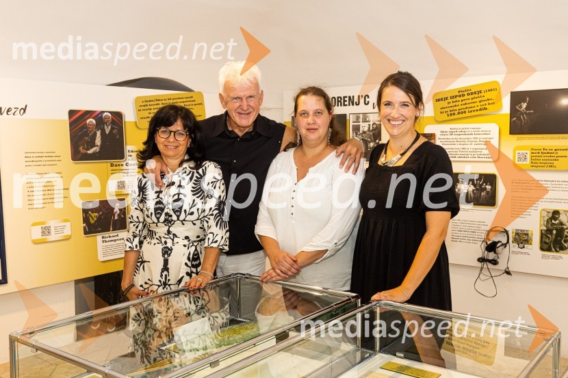  ... ;  Andrej Šifrer, glasbenik;  Tjaša Šoštarič, avtorica razstave NIČ proti VEČnosti, Gorenjski muzej;  Ana  Beno, avtorica razstave NIČ proti VEČnosti, Gorenjski muzejAndrej Šifrer, 70 let-NIČ proti VEČnosti