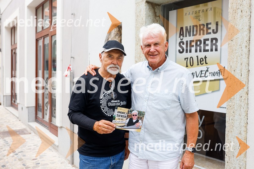  Dragan  Bulič, glasbeni urednik;  Andrej Šifrer, glasbenikAndrej Šifrer, 70 let-NIČ proti VEČnosti